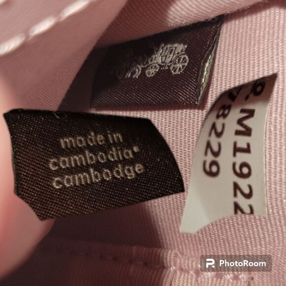 COACH PINK/BROWN WRISTLET/PURSE - Picture 6 of 16